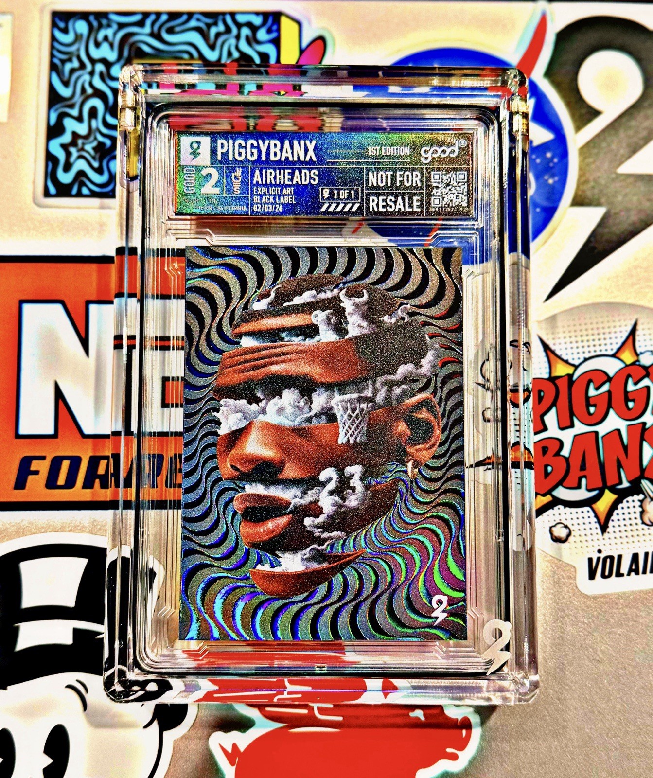 Piggybanx 1/1 Art Michael Jordan OBSIDIAN Aura Piggybanx 1/1 Art Michael Jordan OBSIDIAN Aura
