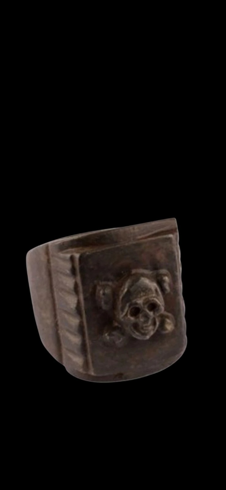 Antique Ww1 Ww2 Era Central European Ring Amulet Biker Gift Bronze Antique Ww1 Ww2 Era Central European Ring Amulet Biker Gift Bronze