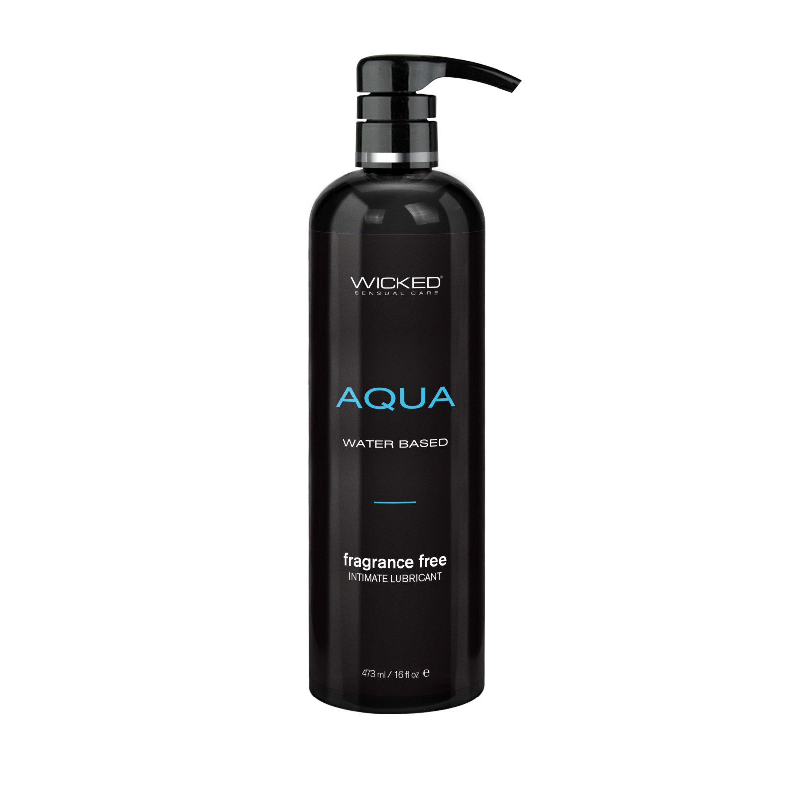 Wicked Aqua Fragrance Free Lubricant - 16 oz Water Based Lube