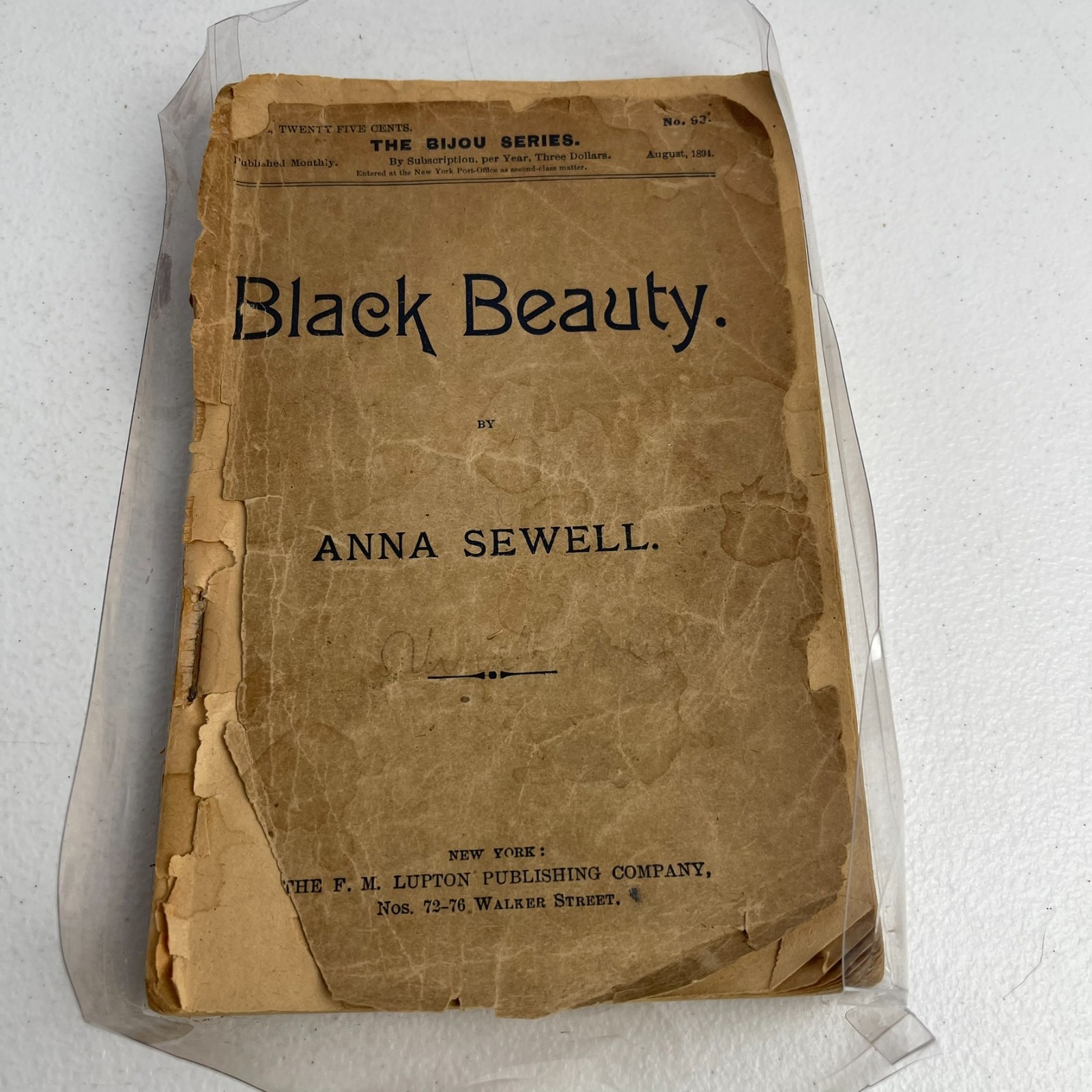 Black Beauty - 1894 VTG Bijou Series - Anna Sewell Black Beauty - 1894 VTG Bijou Series - Anna Sewell