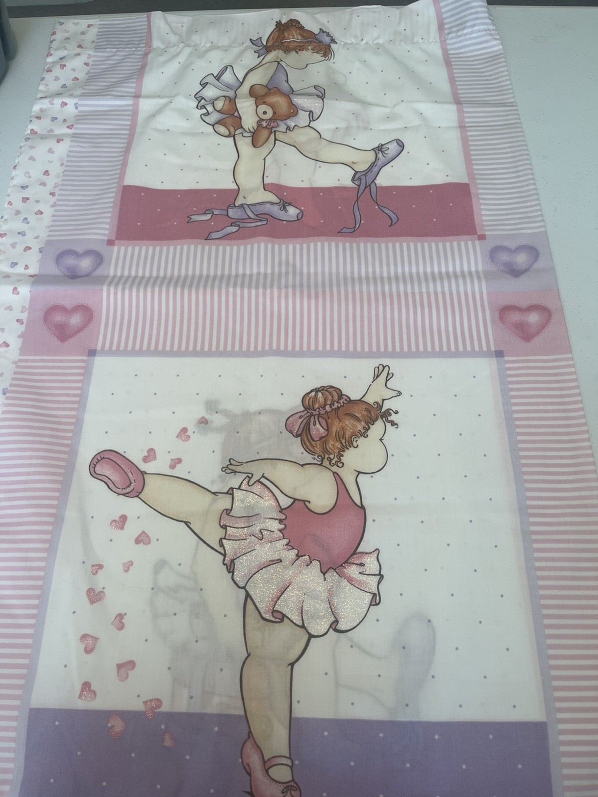 VTG Daisy Kingdom Ballerina Babies #4342 Pillow case 2000s Glitter NOS Cotton VTG Daisy Kingdom Ballerina Babies #4342 Pillow case 2000s Glitter NOS Cotton