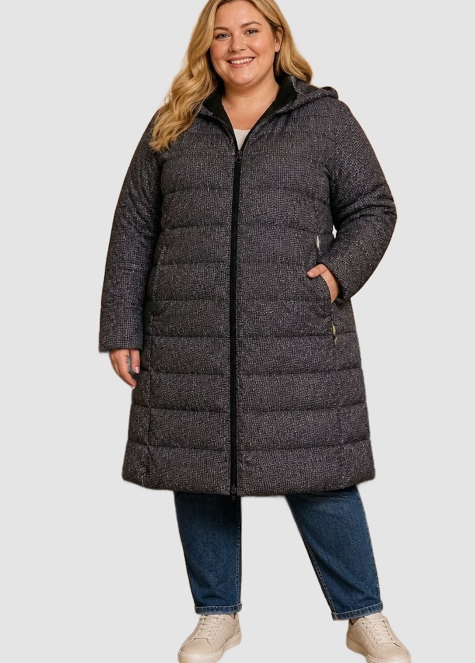 XERSION Plus 2X (22-24) Midi Puffer Coat w/Hood Orig$150 XERSION Plus 2X (22-24) Midi Puffer Coat w/Hood Orig$150