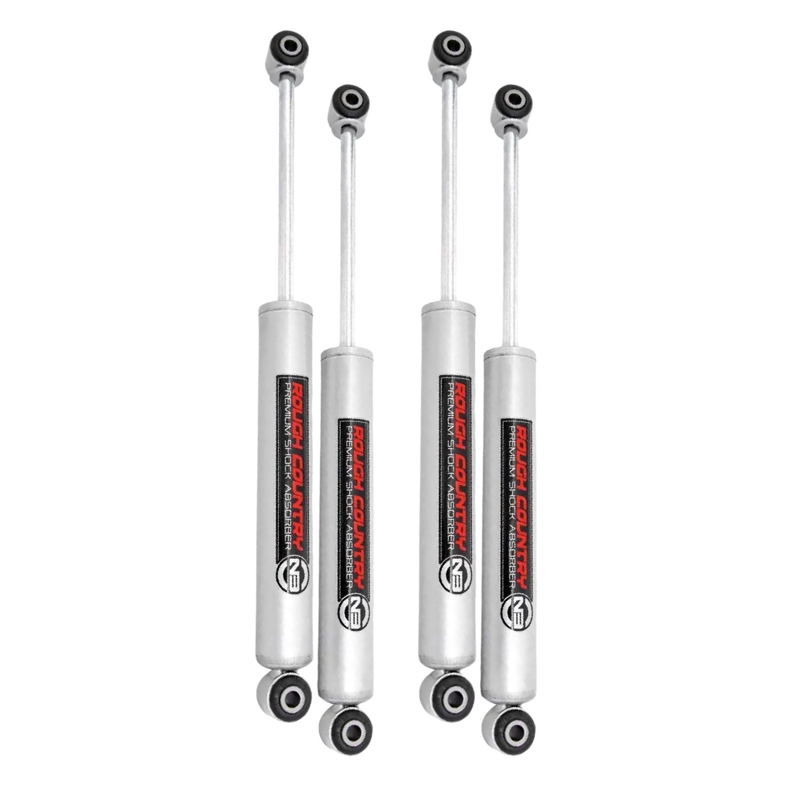 Rough Country Front & Rear N3 Gas Shock Absorbers for 18-26 Jeep Wrangler 4WD