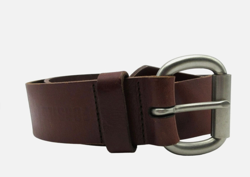 Fossil Brand Full Grain Cowhide Brown Leather Belt With Metal Buckle Size 32 Fossil Brand Full Grain Cowhide Brown Leather Belt With Metal Buckle Size 32