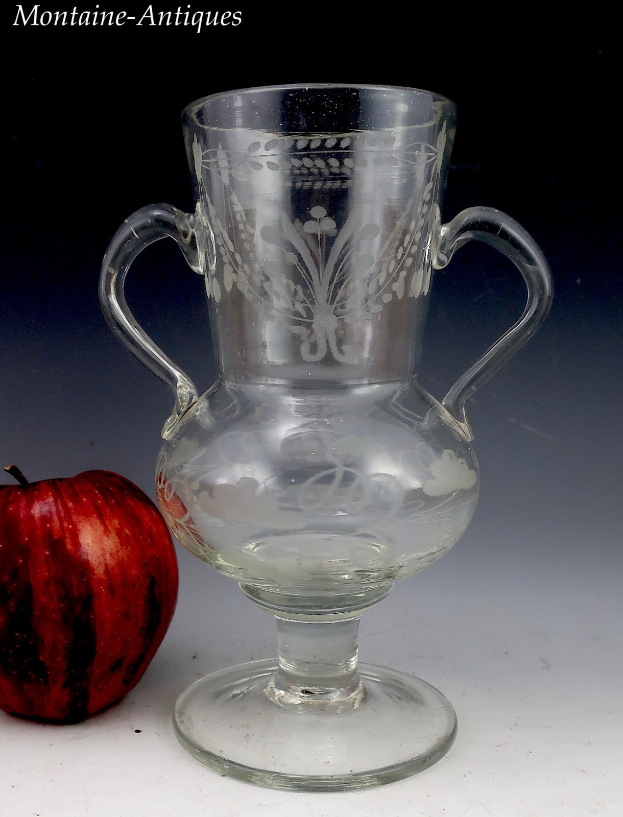 Blown Glass Vase circa early 19th Cent Blown Glass Vase circa early 19th Cent