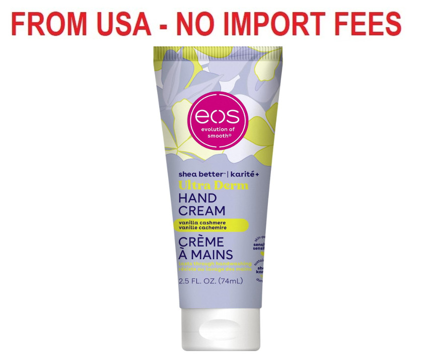 eos Shea Better Hand Cream - Vanilla Cashmere, Instant Hydration, 2.5 oz