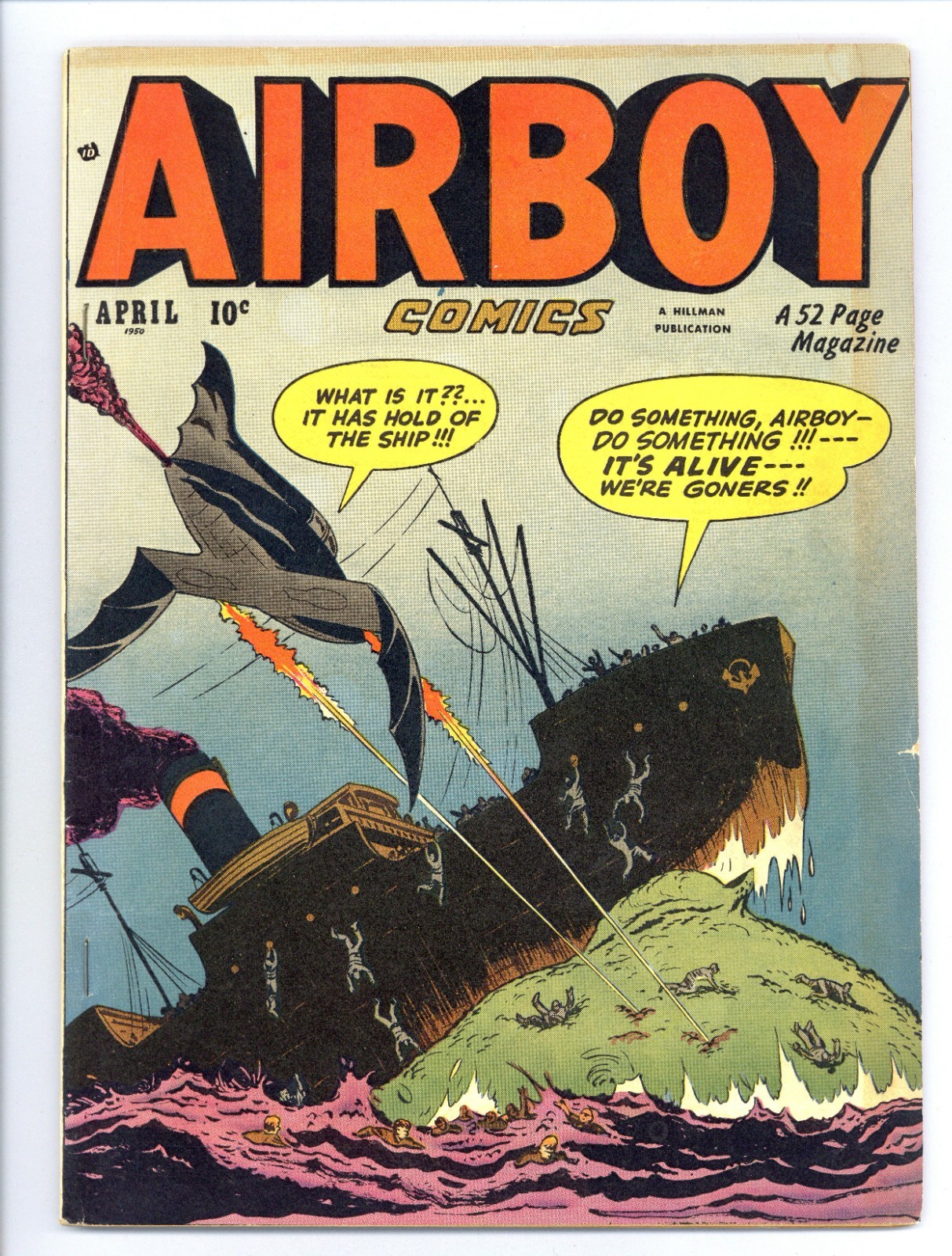 AIRBOY COMICS V7#3 (VGF) Bob Powell Sky Wolf HEAP King Keglar 1950 Hillman k566 AIRBOY COMICS V7#3 (VGF) Bob Powell Sky Wolf HEAP King Keglar 1950 Hillman k566