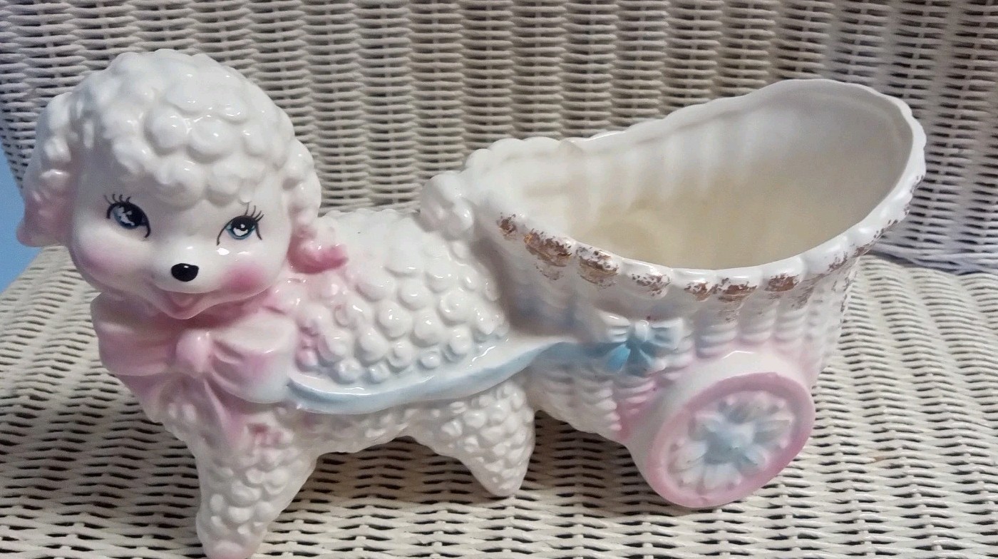 Inarco Vintage Anthropomorphic Ceramic Planter Lamb Vintage Japan Inarco Vintage Anthropomorphic Ceramic Planter Lamb Vintage Japan