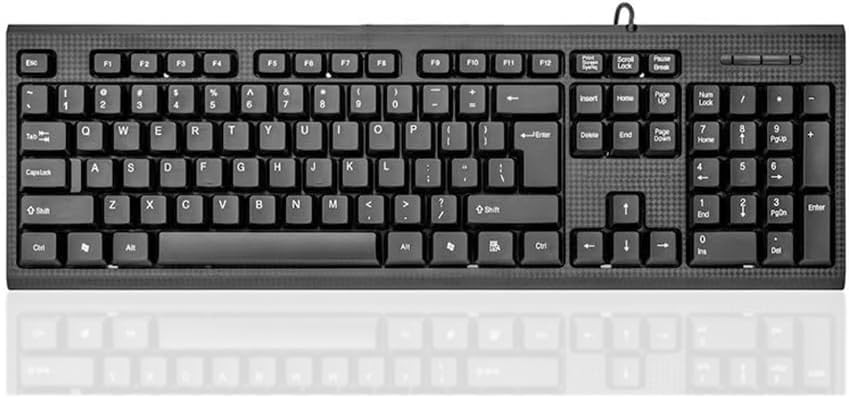 Guiheng Wired Computer Keyboard, Plug Play USB, Large Number Pad, LED... Guiheng Wired Computer Keyboard, Plug Play USB, Large Number Pad, LED...