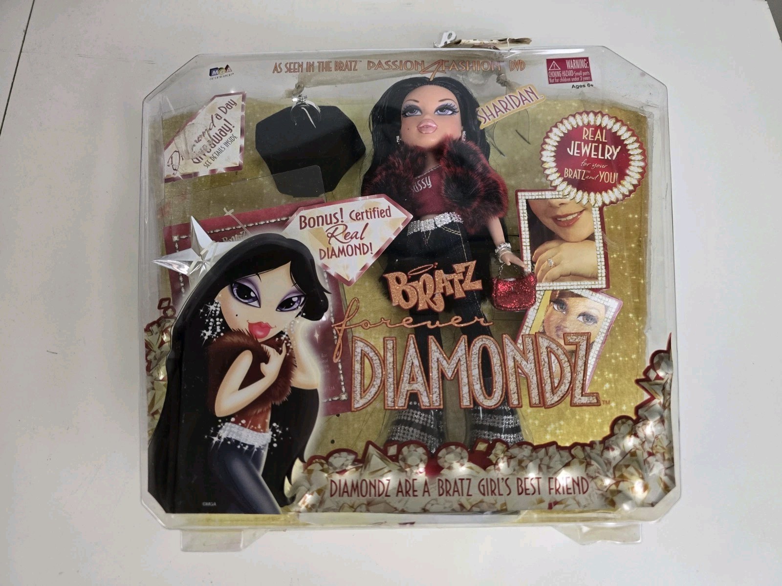 MGA Bratz Forever Diamondz Sharidan Doll Rare Vintage New Sealed Real Diamond MGA Bratz Forever Diamondz Sharidan Doll Rare Vintage New Sealed Real Diamond