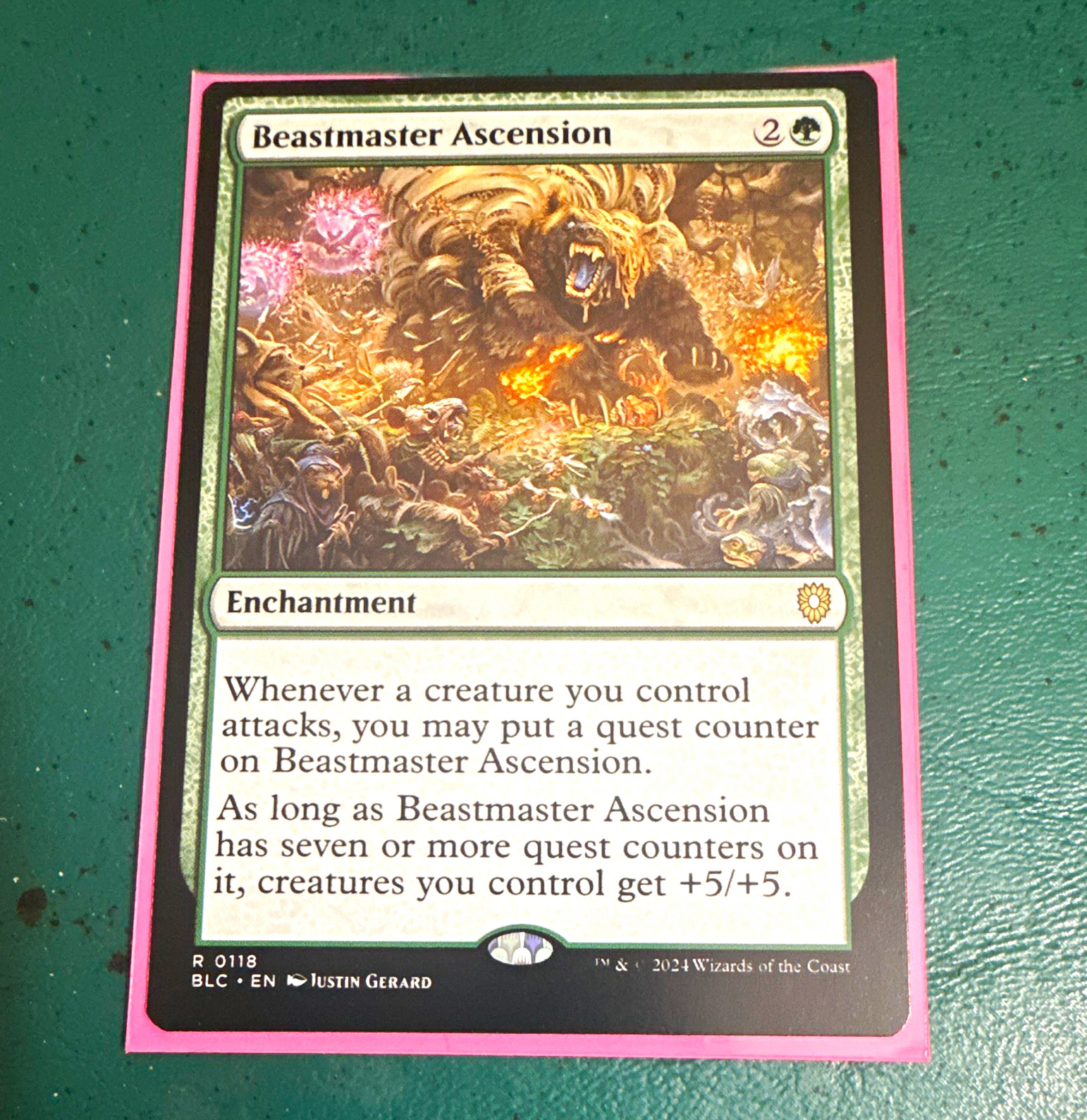 Wizards of the Coast Beastmaster Ascension #0118 Rare Green EN 2024 Wizards of the Coast Beastmaster Ascension #0118 Rare Green EN 2024