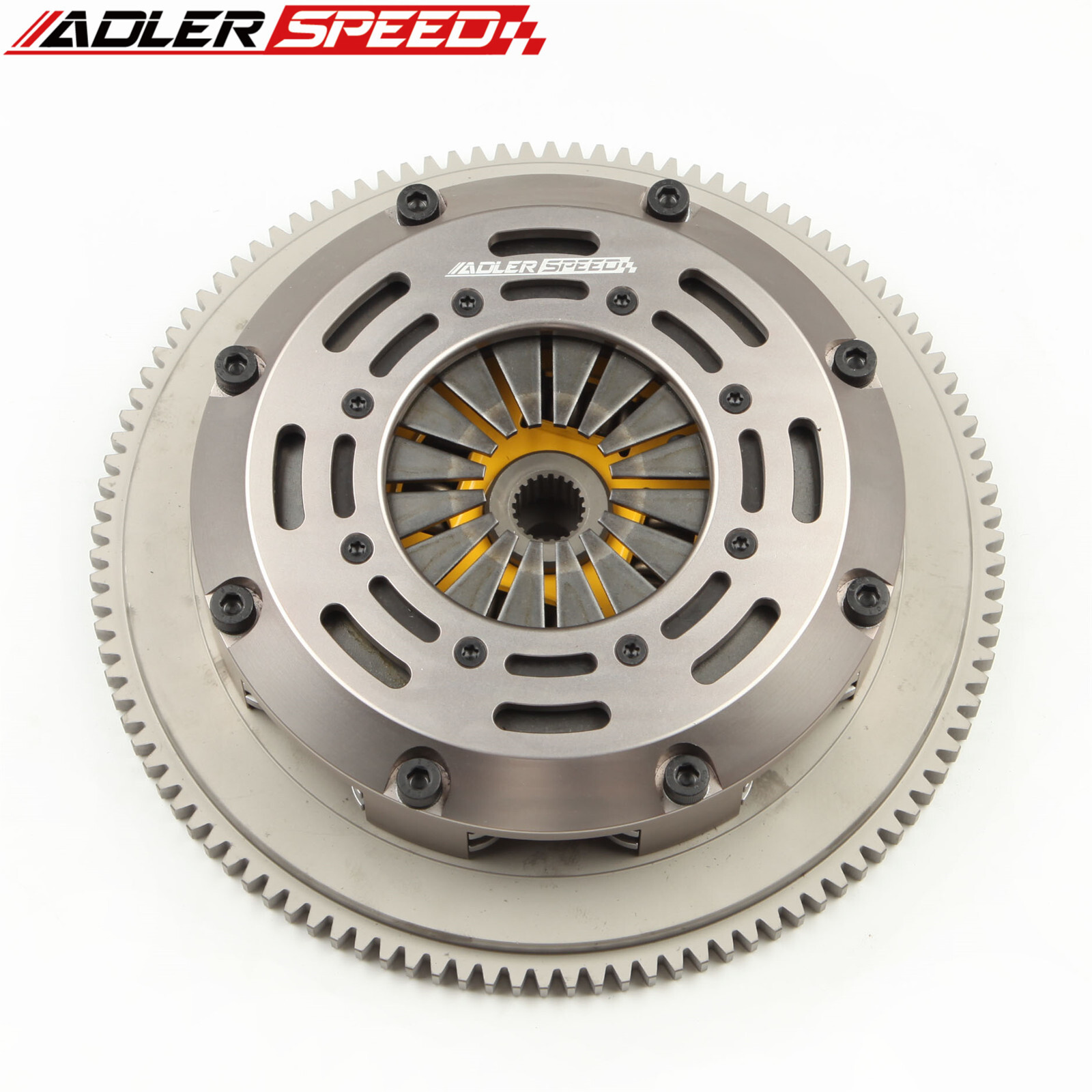 Sprung Clutch Twin Disc Kit & Flywheel For 1990-1992 ECLIPSE TALON GST TSI FWD