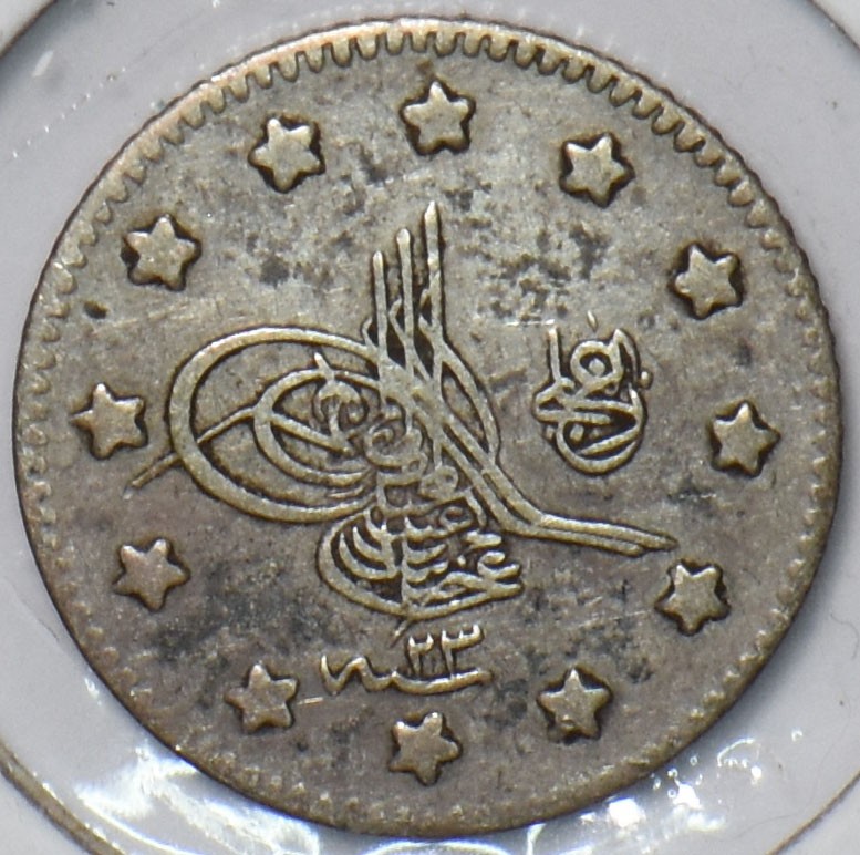 Turkey 1908 AH 1293 2 Kurush 195393 combine shipping