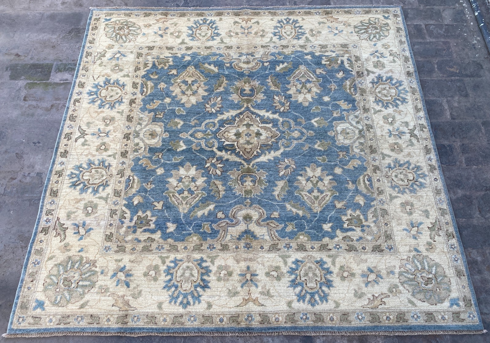 Square 6x6 ft Ziegler Oriental Hand Knotted Traditional Turkish Bedroom Area Rug