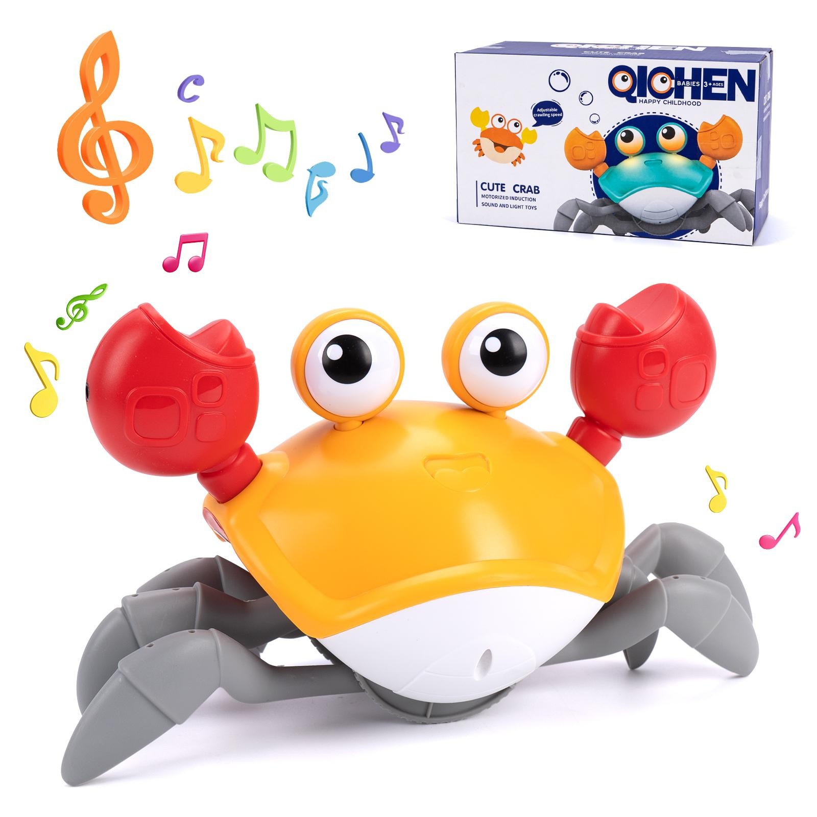 Dancing Crab Run Away Toys Baby Crawling Escape Crabs Toys Kids Electronic Toys