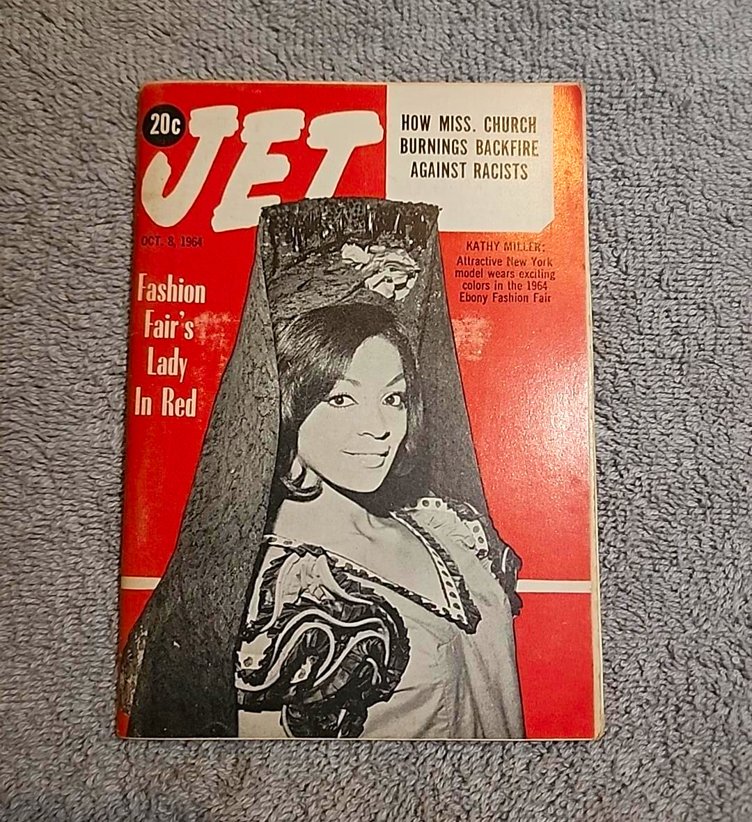 1964 JET Magazine Oct 8 Kathy Miller Ebony Fashion Fair Civil Rights Vintage