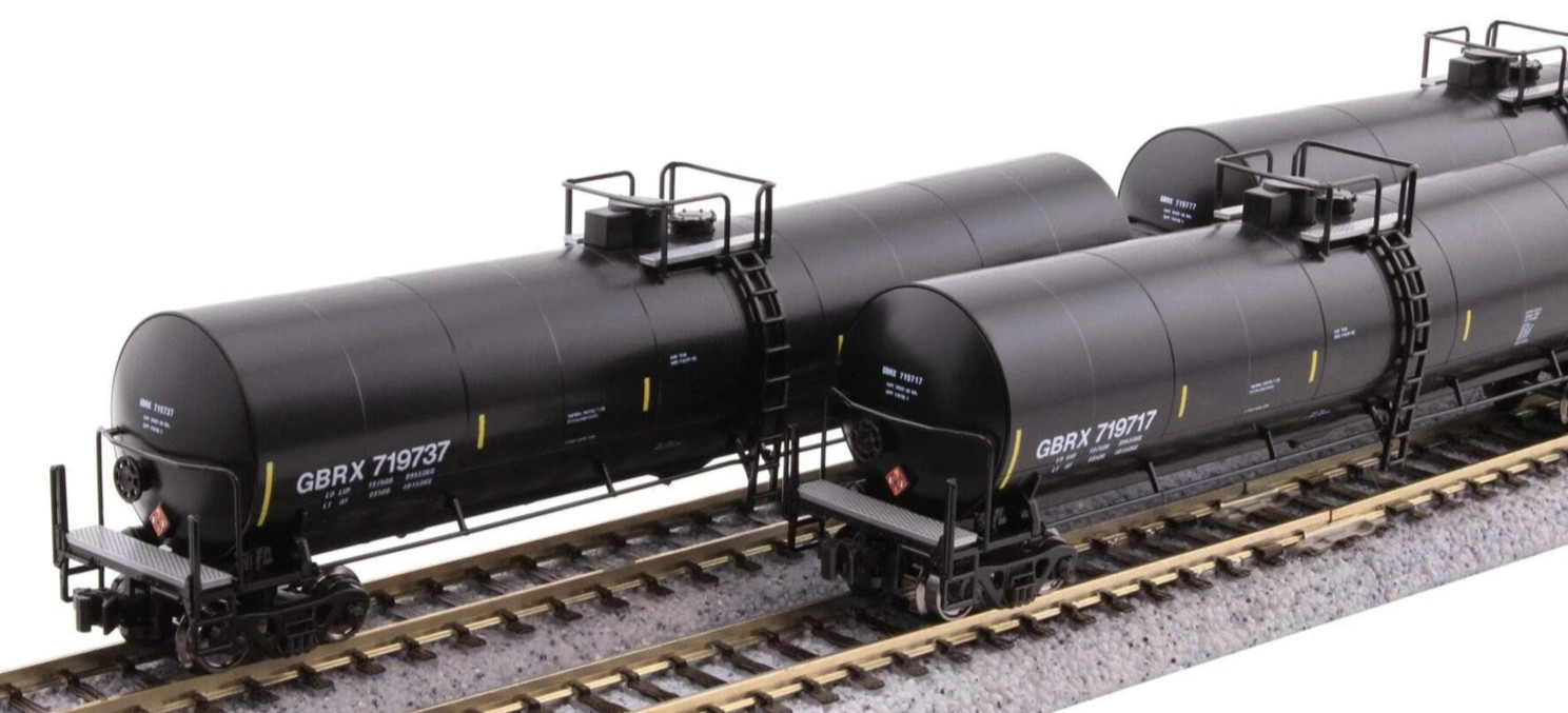 KATO 1064802 N SCALE GREENBRIER TANK CARS 8-Car Set GBRX Set B 106-4802