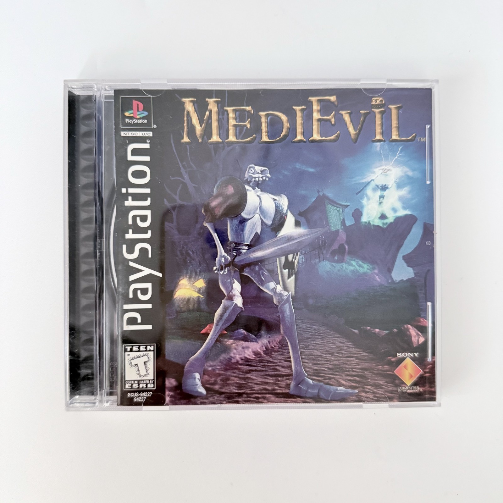 MediEvil Sony PlayStation 1 PS1 Black Label Complete Tested Sir Dan Fortesque