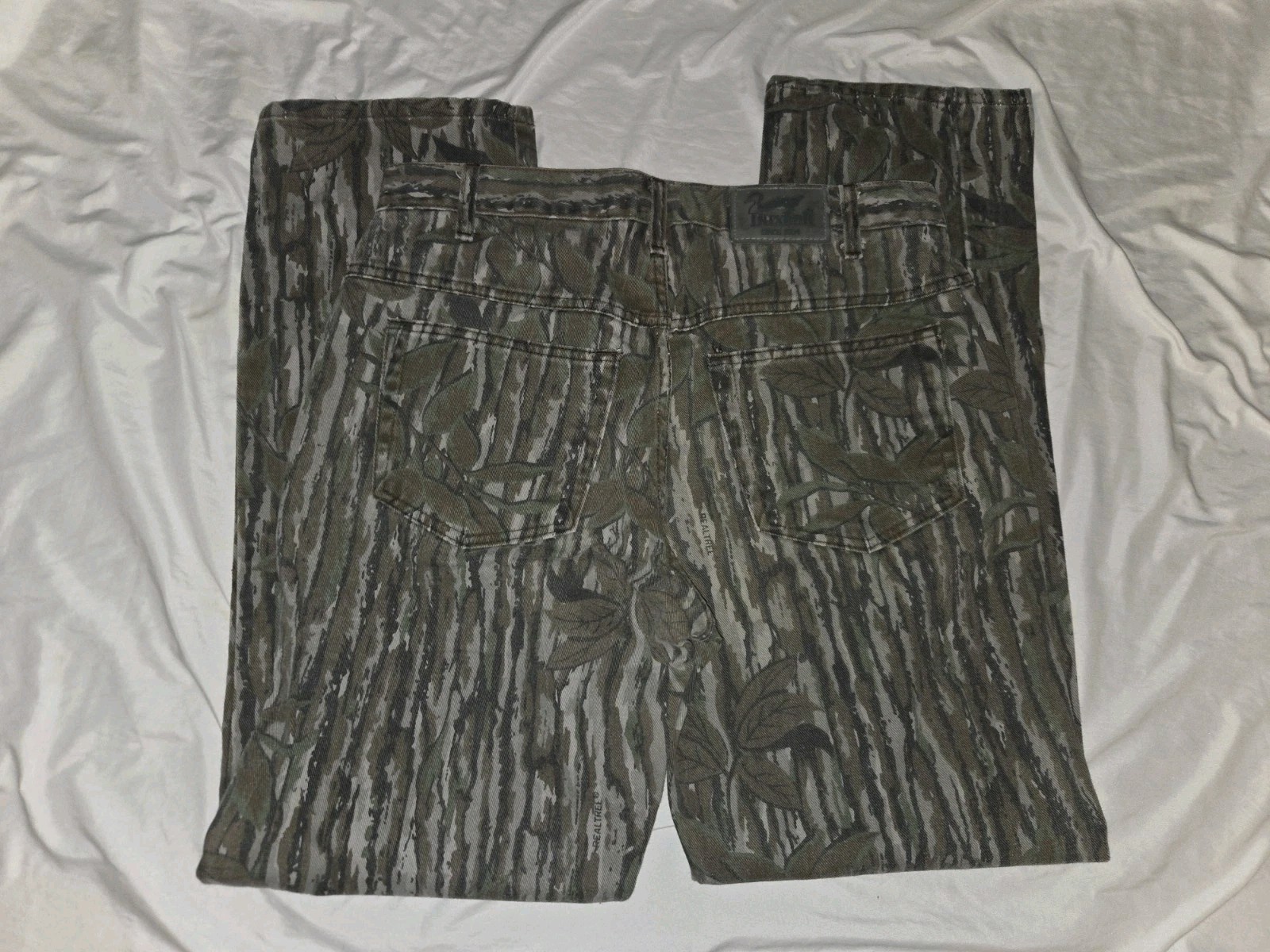 Vintage Duxbak Realtree Bark Camo Pants 32x32 Tag 34x32 USA Hunting Workwear...