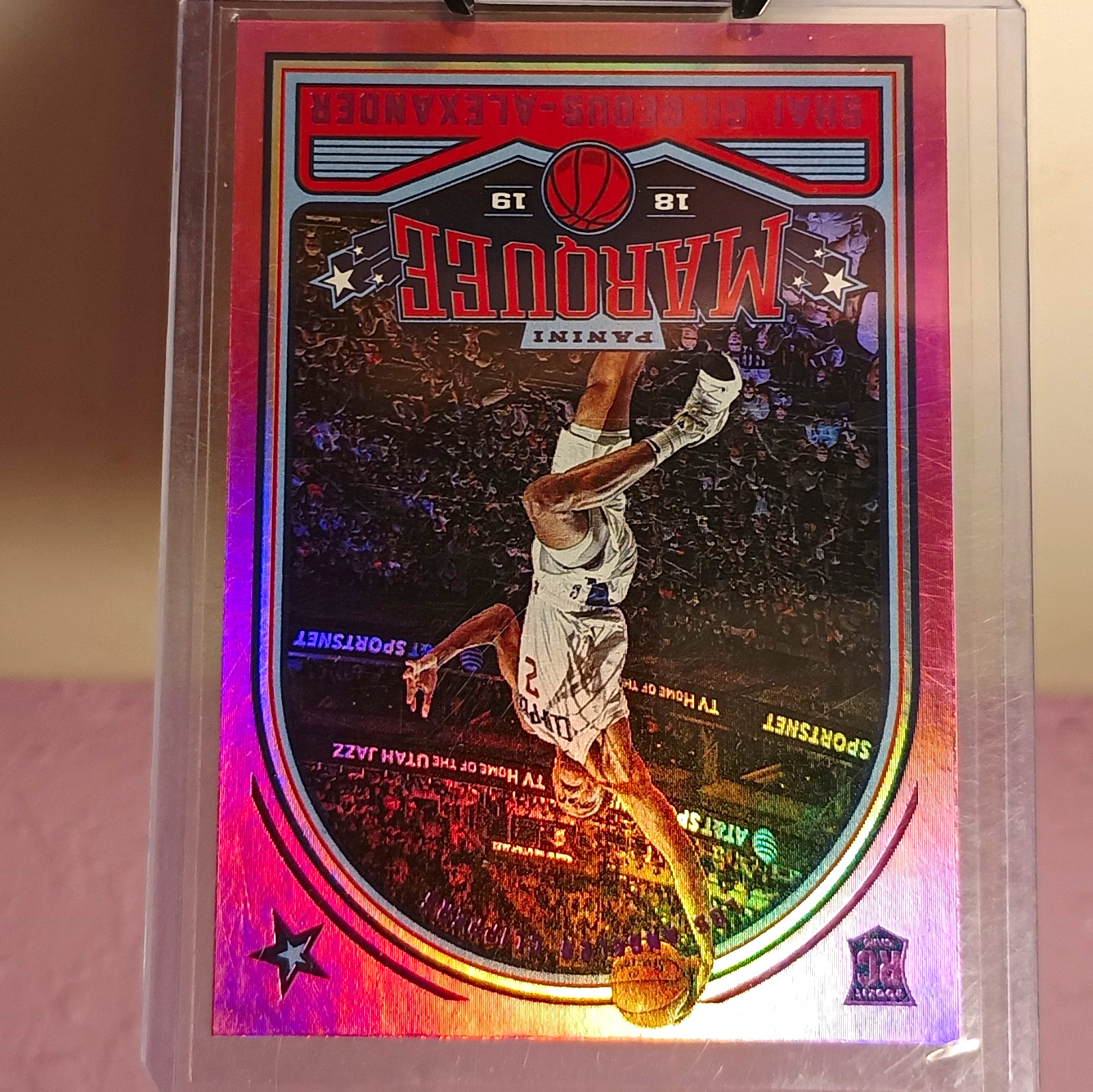 Panini 2018-19 Chronicles Marquee Shai Gilgeous-Alexander Pink RC #267 Panini 2018-19 Chronicles Marquee Shai Gilgeous-Alexander Pink RC #267