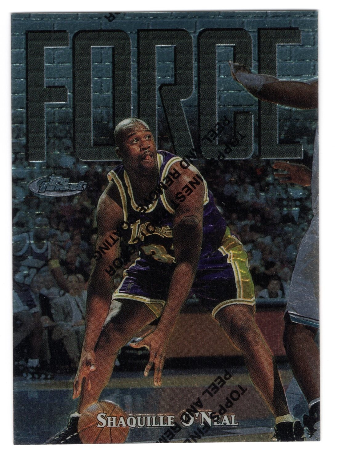 1997-98 Topps Finest SHAQUILLE O\'NEAL Uncommon #148 w/coating