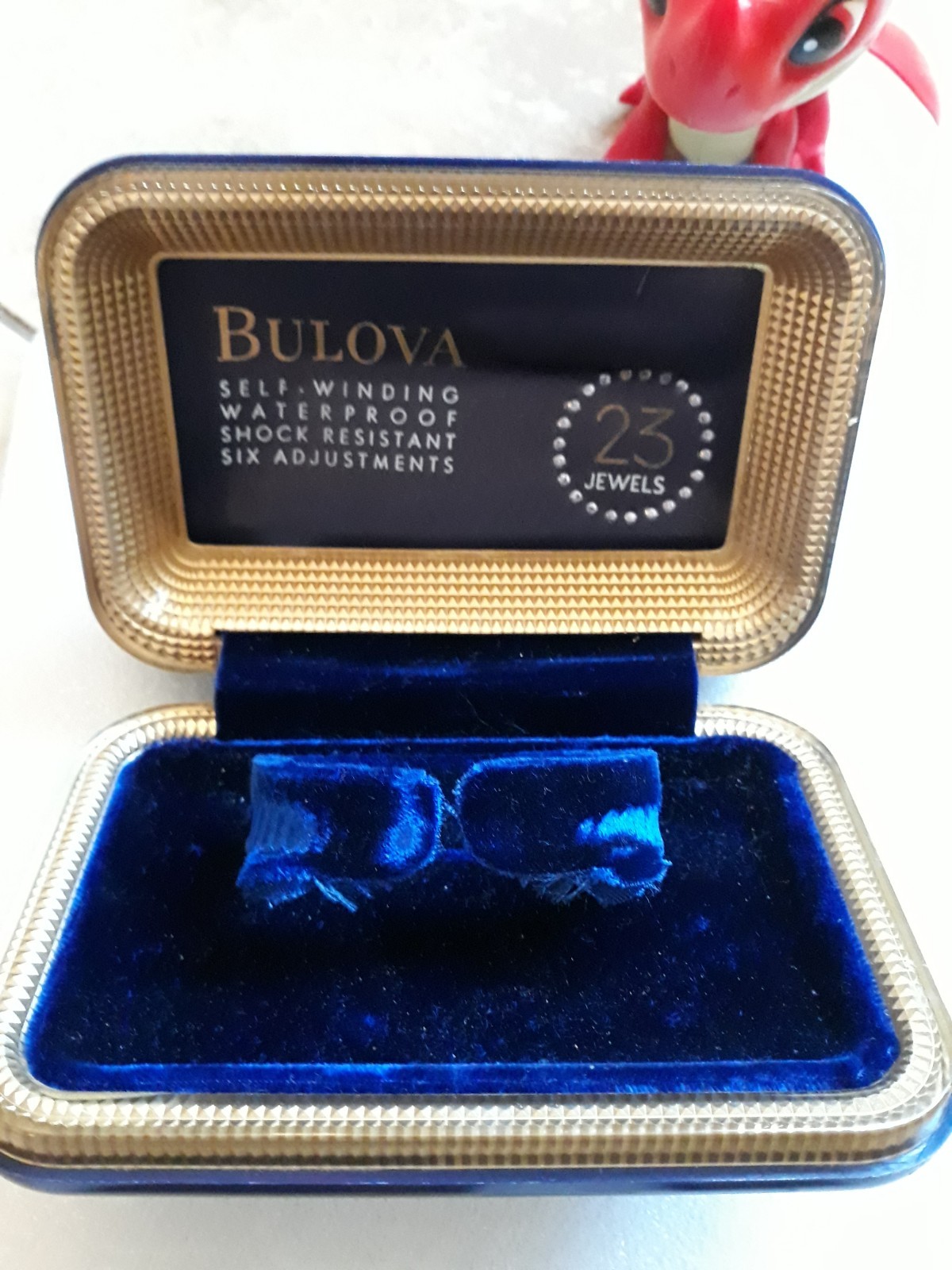 Vintage 1960's Bulova 23 Watch Box Blue--BOX ONLY-- Vintage 1960's Bulova 23 Watch Box Blue--BOX ONLY--
