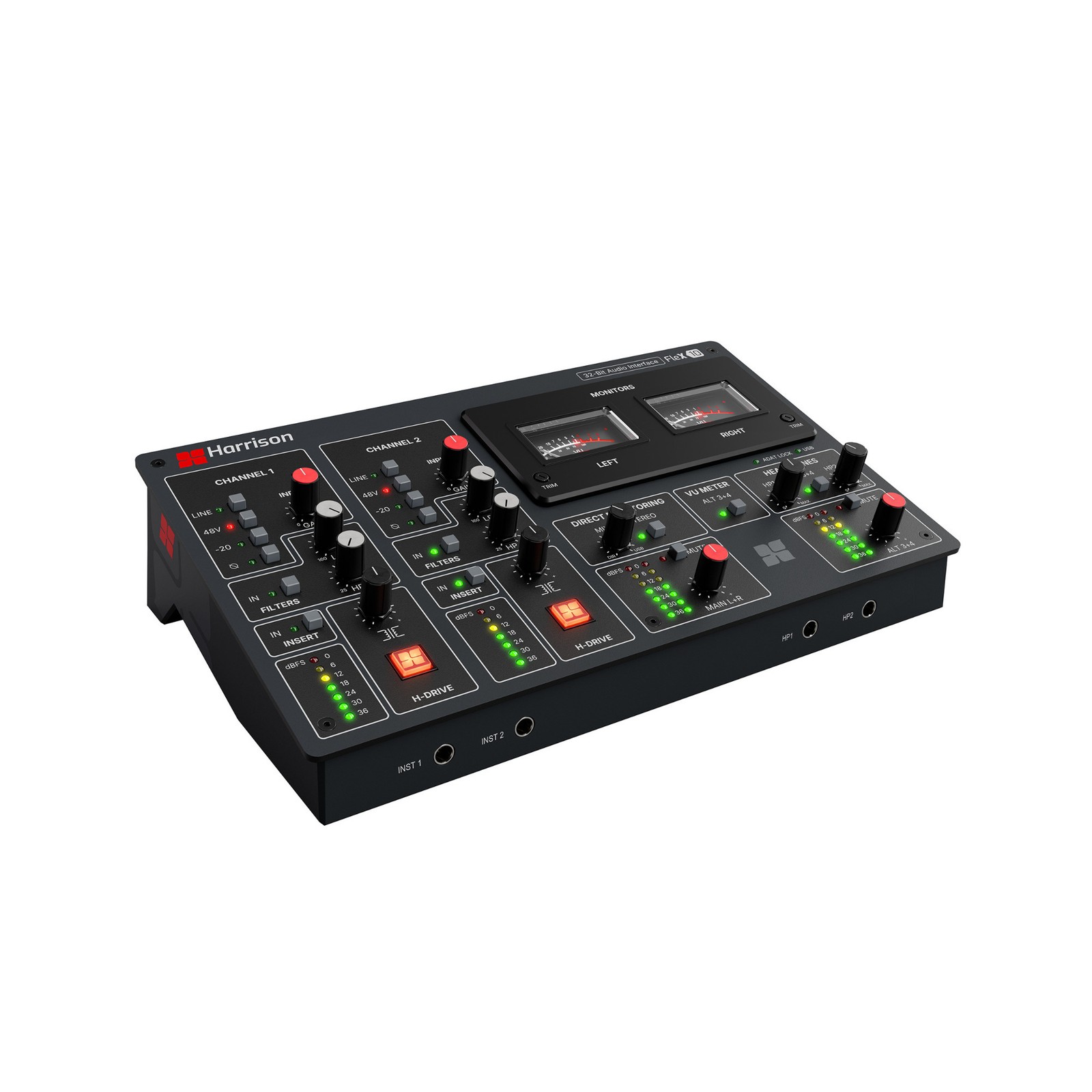 Harrison Audio Flex-10 USB C and ADAT Audio Interface with H-Drive Preamps