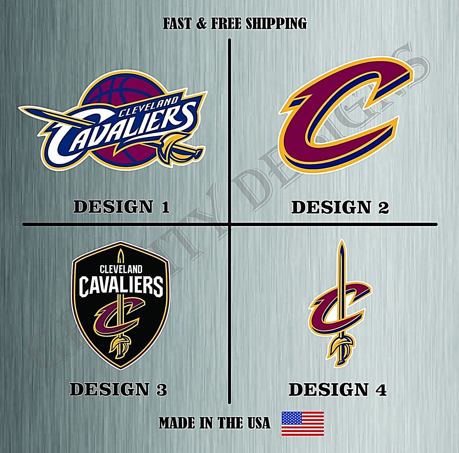 Cleveland Cavaliers NBA Basketball Sticker Vinyl Decal Truck Bumper Water Resist