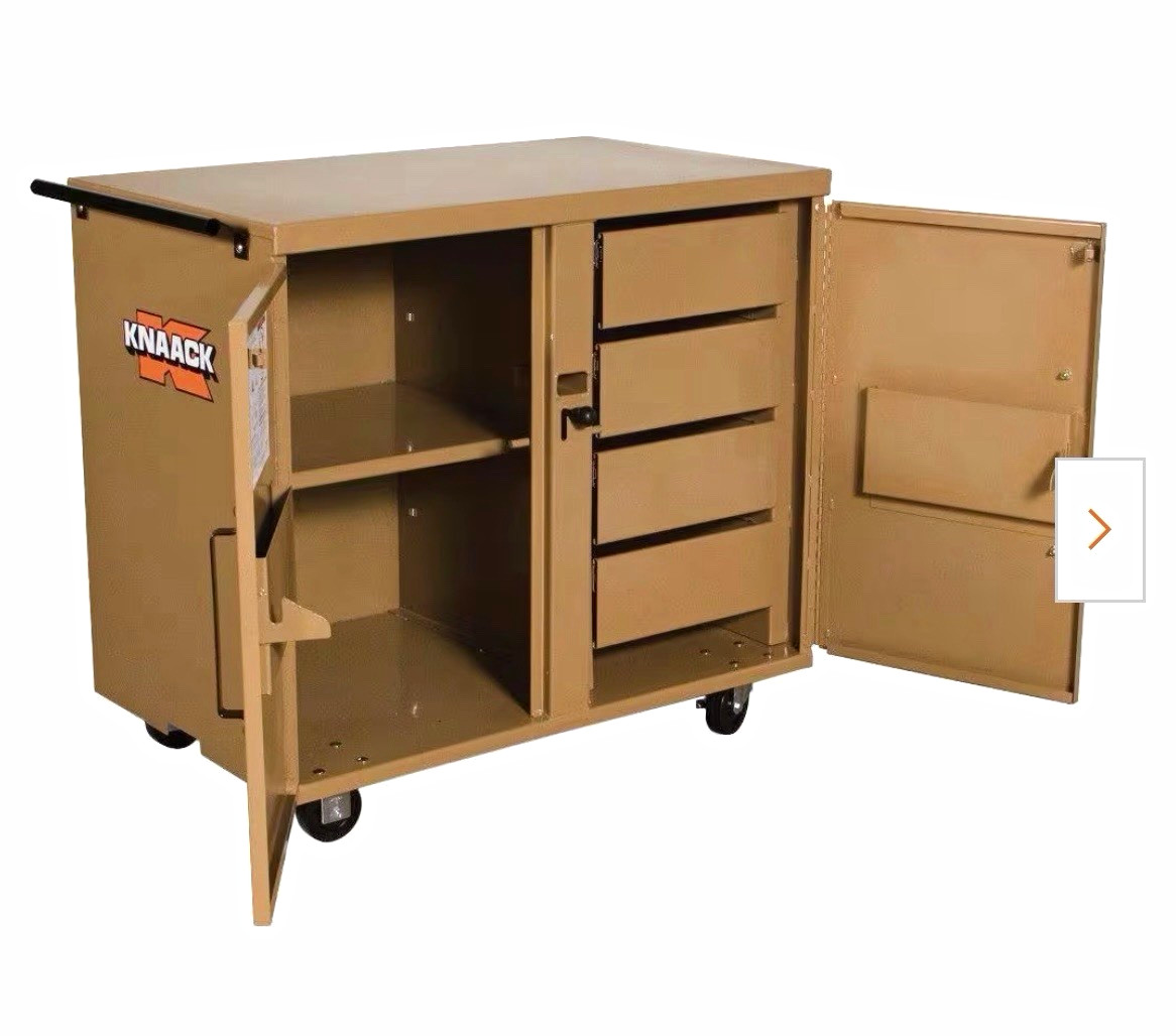 Assorted Knaack tool boxes. small, large and extra large. Starting at $400 & Up