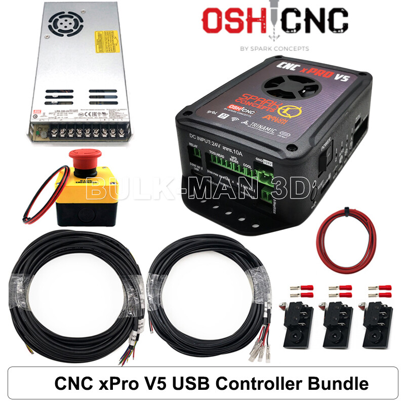 CNC xPRO V5 USB 4 Axis Motion Card Controller Bundle for Wood CNC Router Mill