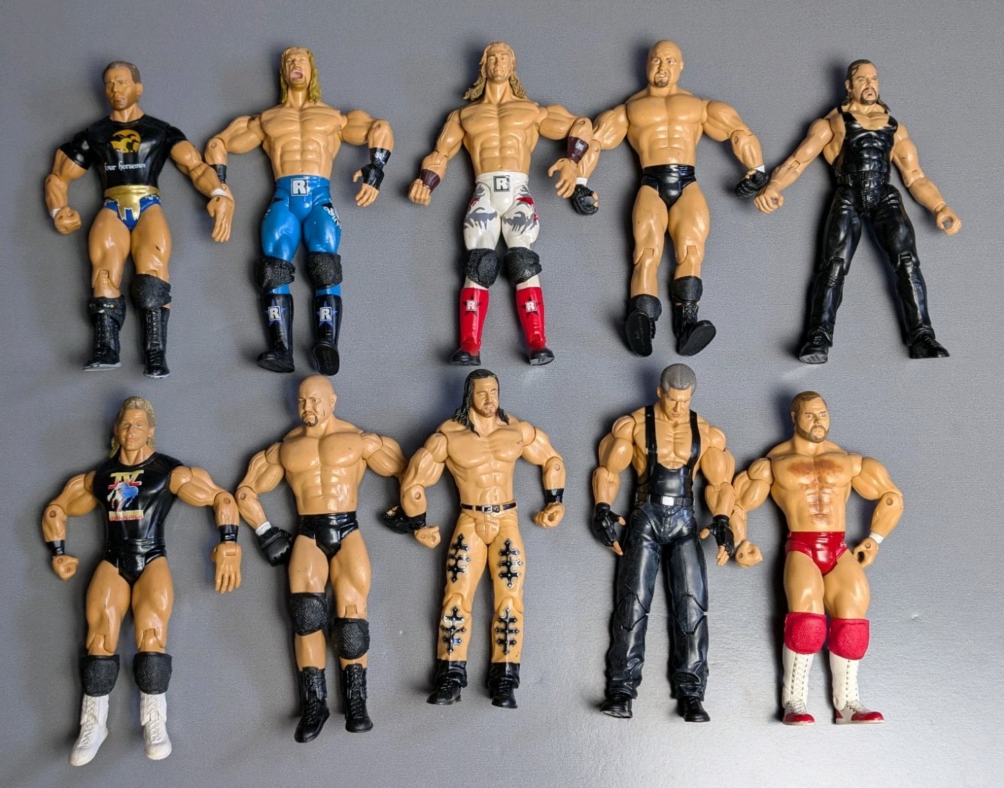 Vintage Y2K Jakks Pacific WWE Wrestling Action Figures Lot Of 10 Vintage Y2K Jakks Pacific WWE Wrestling Action Figures Lot Of 10