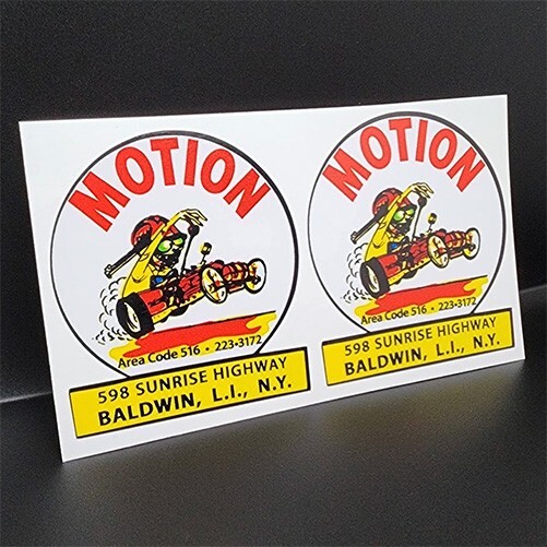 Pair of BALDWIN MOTION PERFORMANCE Vintage Style DECALS / Vinyl STICKERS Pair of BALDWIN MOTION PERFORMANCE Vintage Style DECALS / Vinyl STICKERS