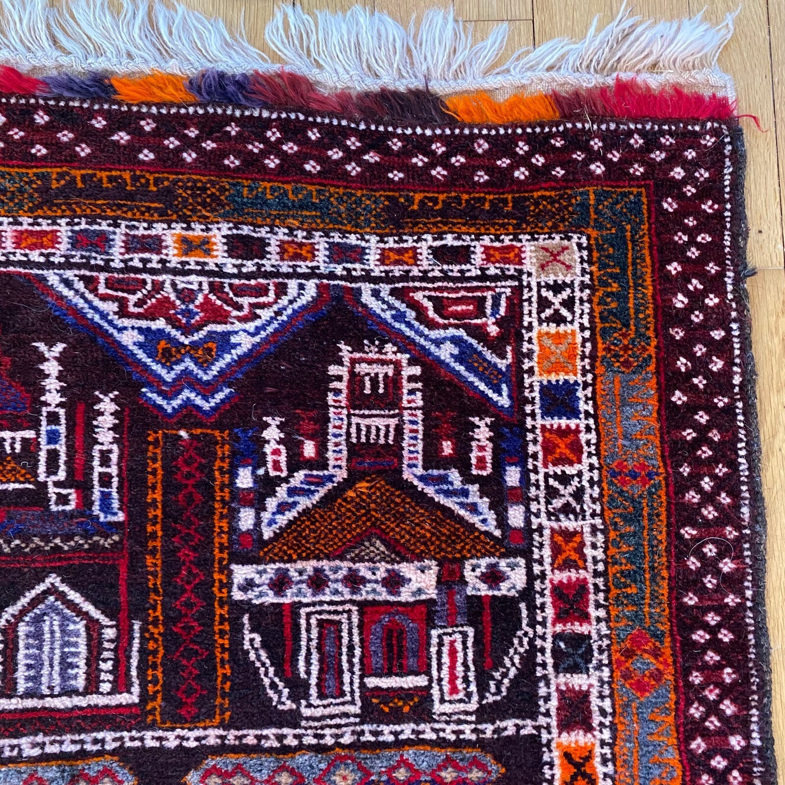 Vintage Rug 2\' 9 x 5\' Brown Tribal Hand Knotted Oriental Rug Vintage Rug 2\' 9 x 5\' Brown Tribal Hand Knotted Oriental Rug
