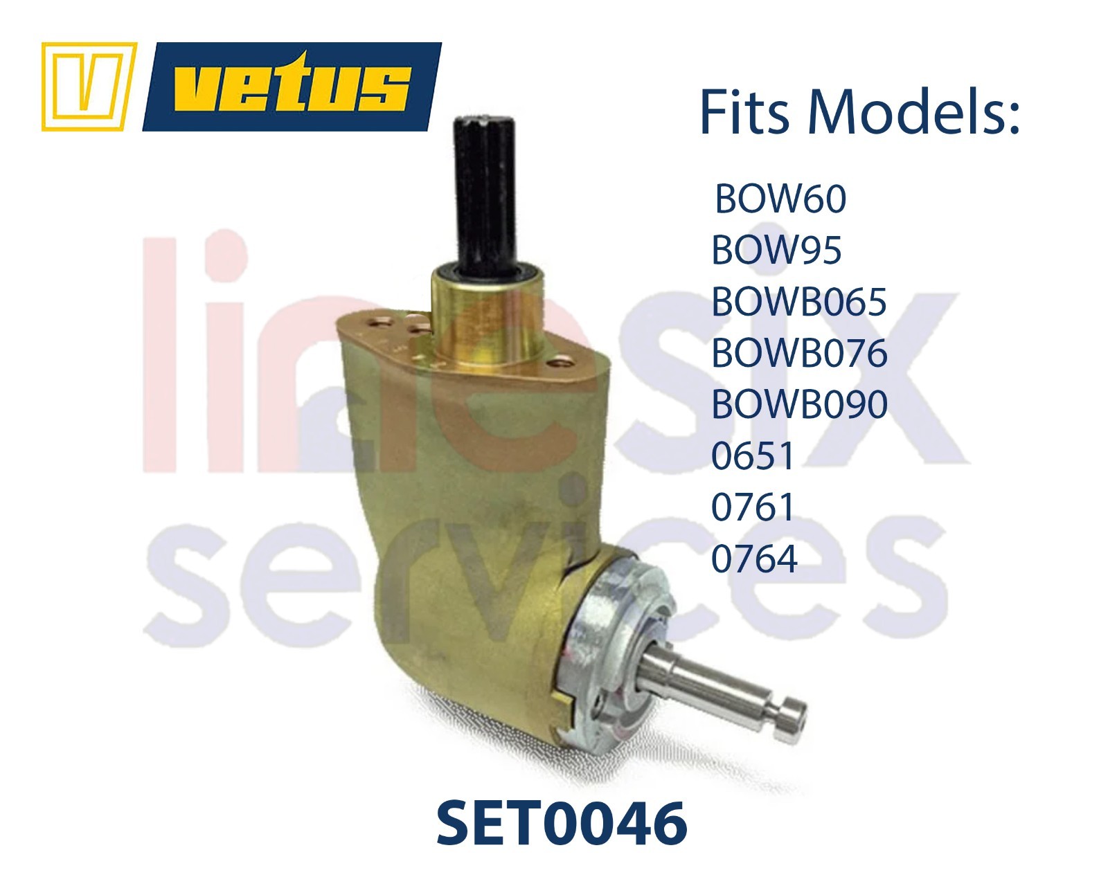 Vetus SET0046 Tail Piece for BOW60 BOW90 BOW95 and other 185mm Thrusters