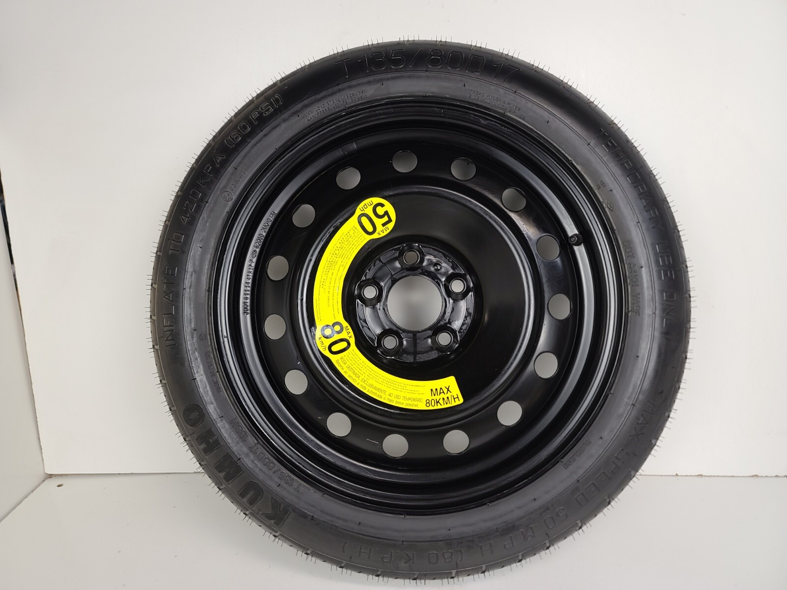 Spare Tire 17'' Fits 2024-2026 Hyundai Tucson Compact Donut