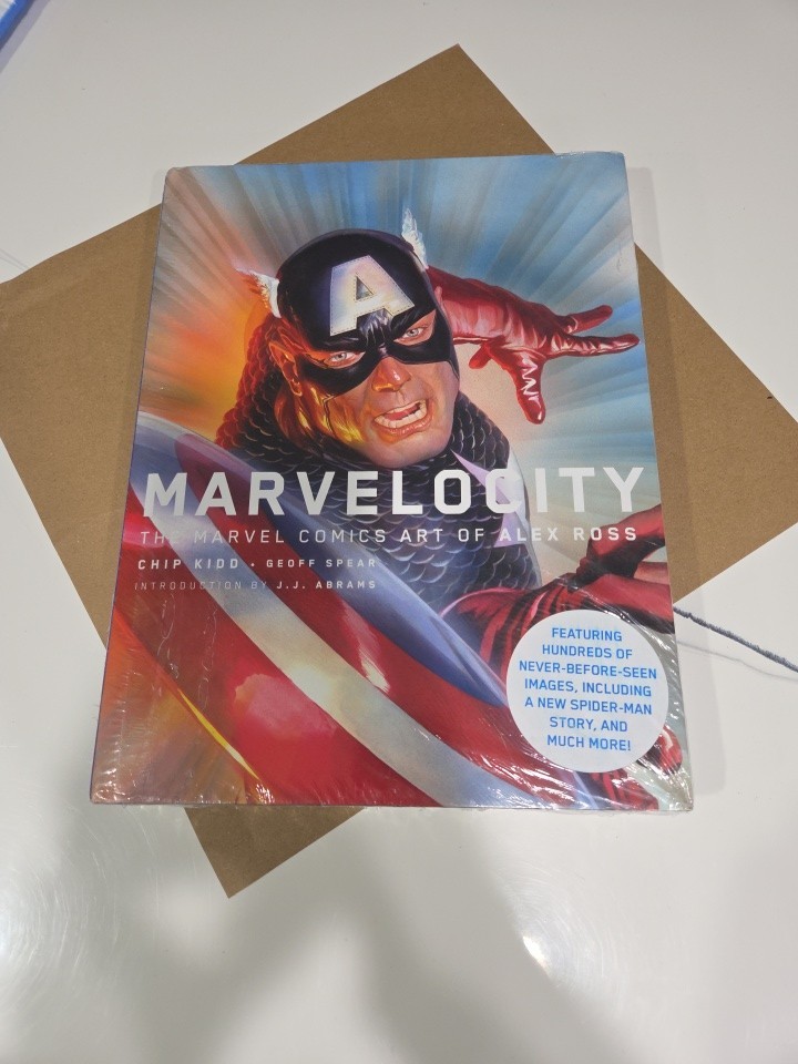 Marvelocity: The Marvel Comics Art of Alex Ross Oversized Hardcover. Sealed. GYM