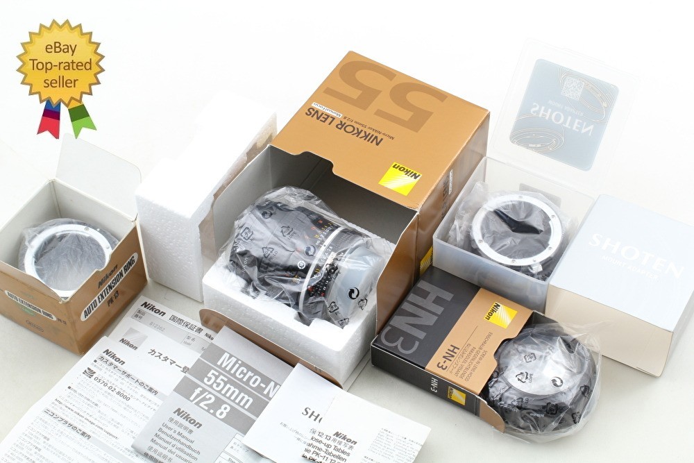 SIC Final 812xxx 【All Unused Box】 Nikon Ais Micro Nikkor 55mm F2.8 Lens Japan