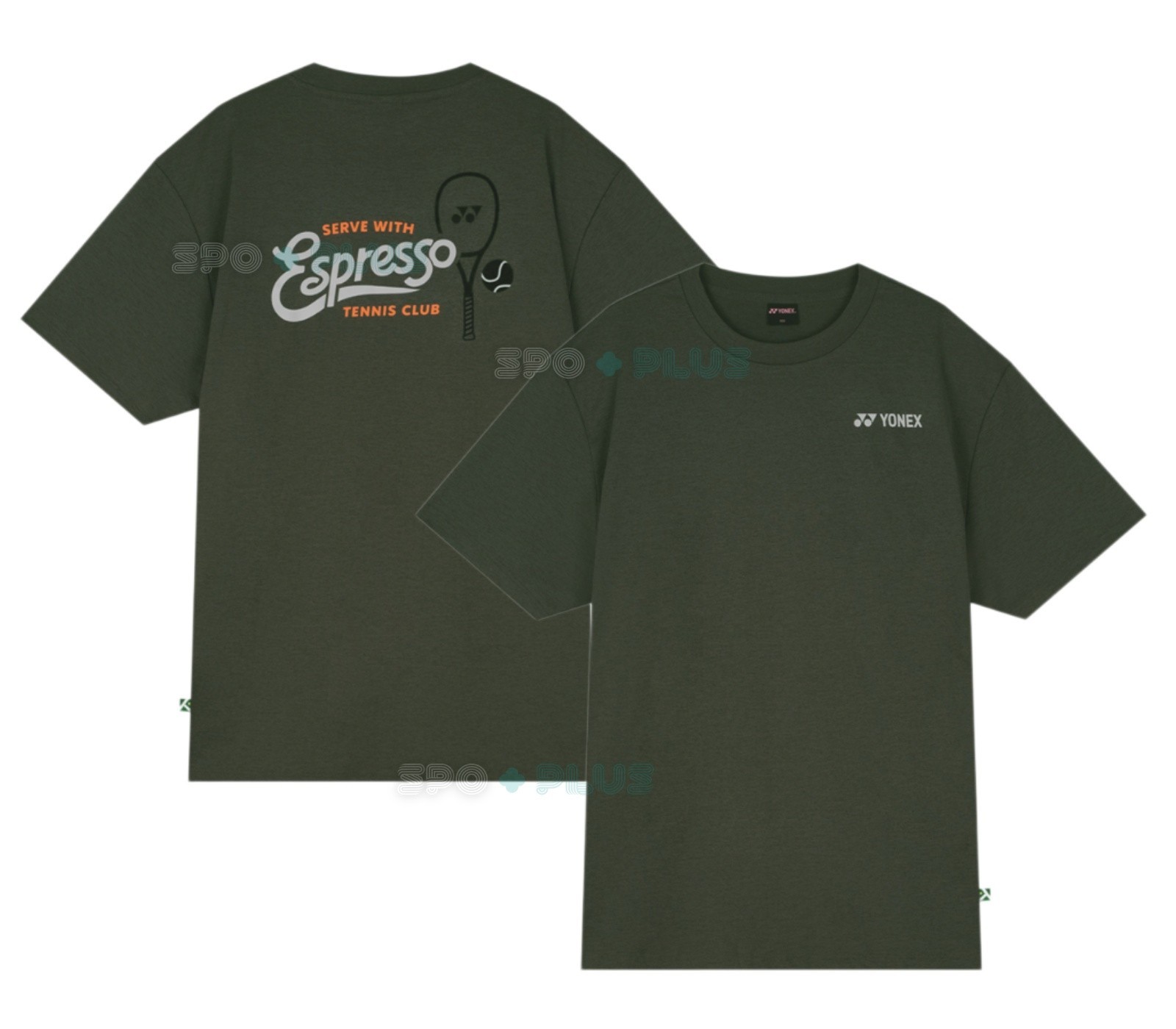 YONEX 26F/W Unisex Tennis T-Shirts Sports Casual Top Tee OverFit Khaki 265TS038U YONEX 26F/W Unisex Tennis T-Shirts Sports Casual Top Tee OverFit Khaki 265TS038U