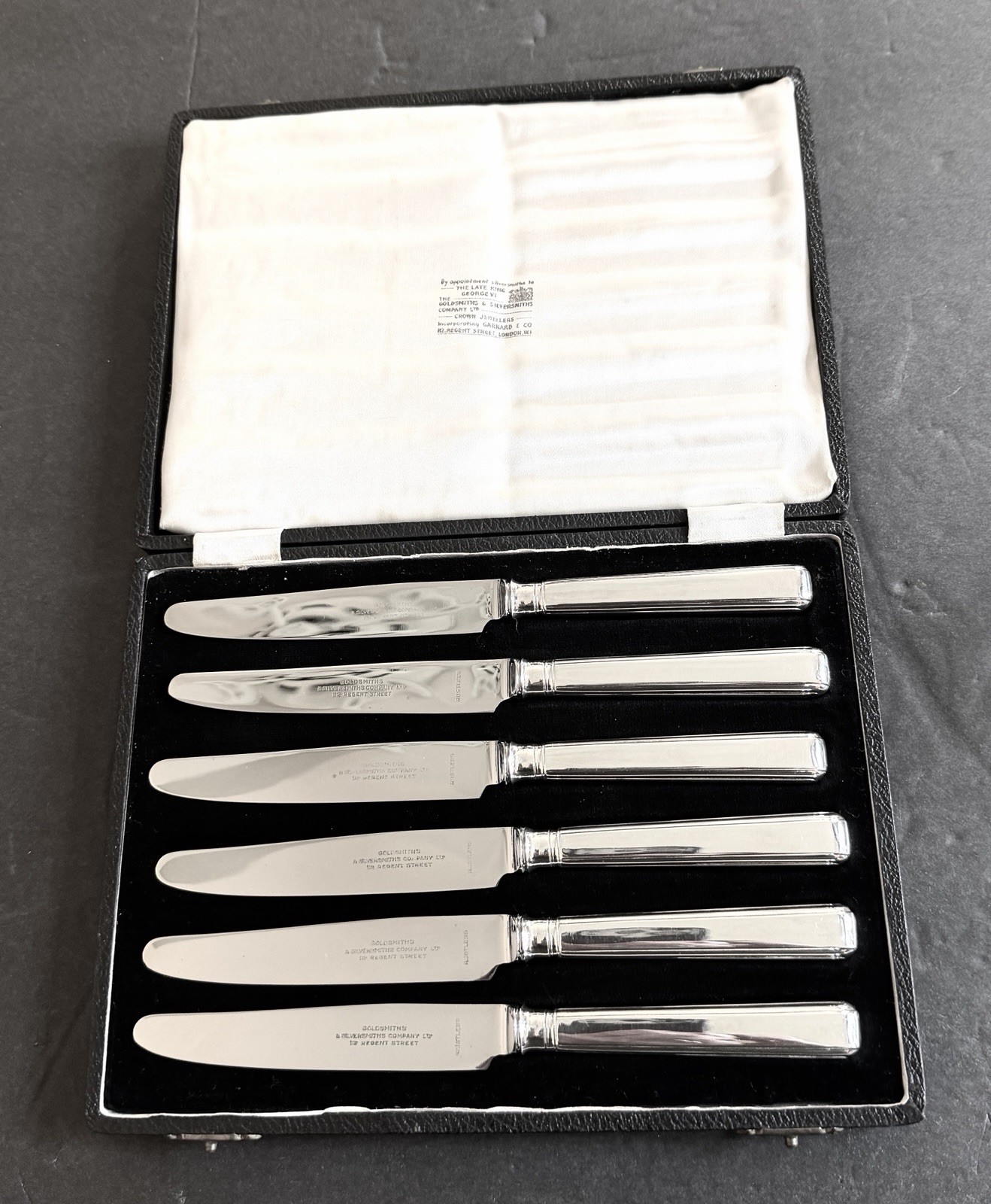 Antique Silver Plated Knives UK Garard & Co. Goldsmiths and Silversmiths Co. Antique Silver Plated Knives UK Garard & Co. Goldsmiths and Silversmiths Co.