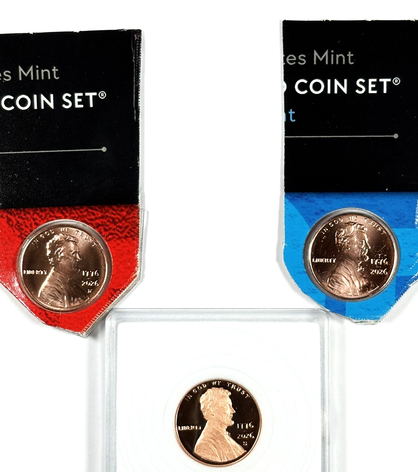 2026 PDS US MINT Set Lincoln PROOF S & UNCIRCULATED P & D Pennies ; All 3 Coins 2026 PDS US MINT Set Lincoln PROOF S & UNCIRCULATED P & D Pennies ; All 3 Coins