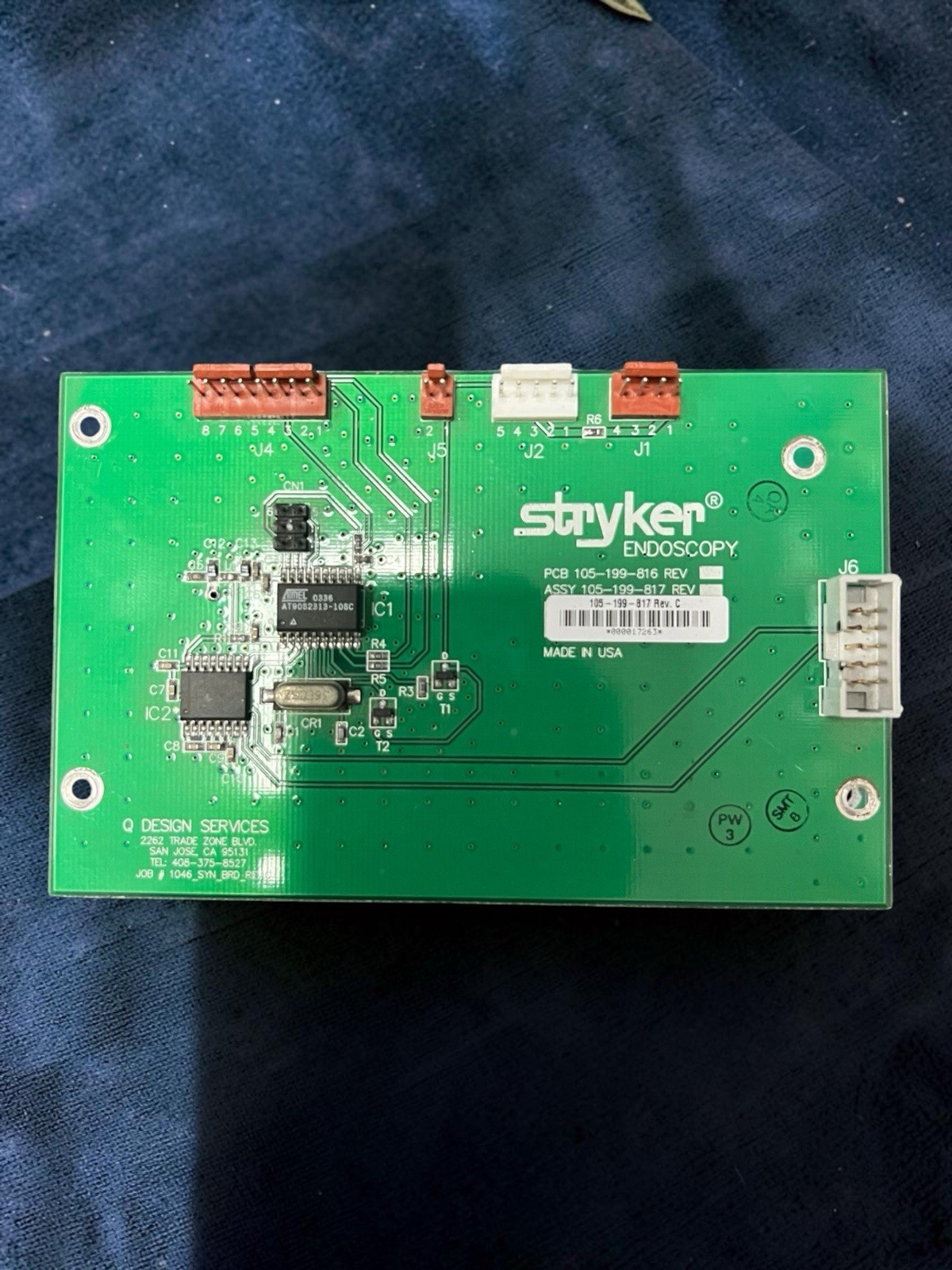 Stryker Endoscopy 105-199-817 Rev C Circuit Board PCB 105-199-816