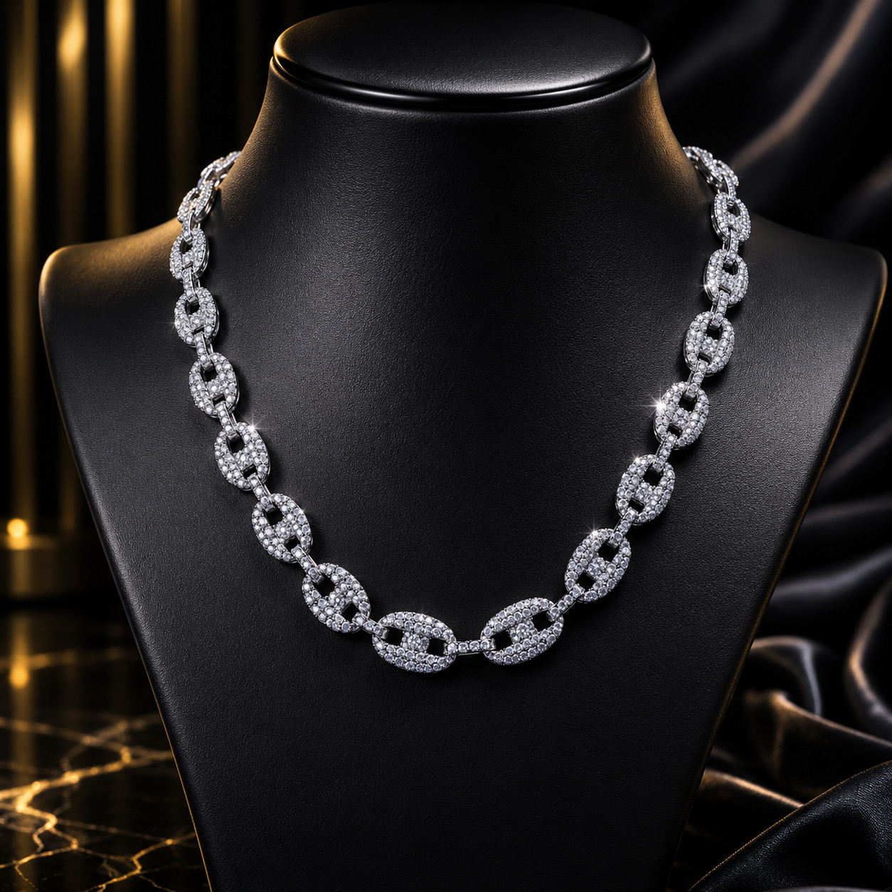 Mens Silver Plated 13mm / 20\