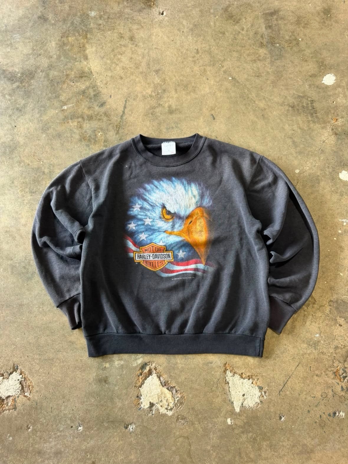 Harley-Davidson Vintage 90s Crewneck Motorcycle Y2K Grunge, Size M Harley-Davidson Vintage 90s Crewneck Motorcycle Y2K Grunge, Size M