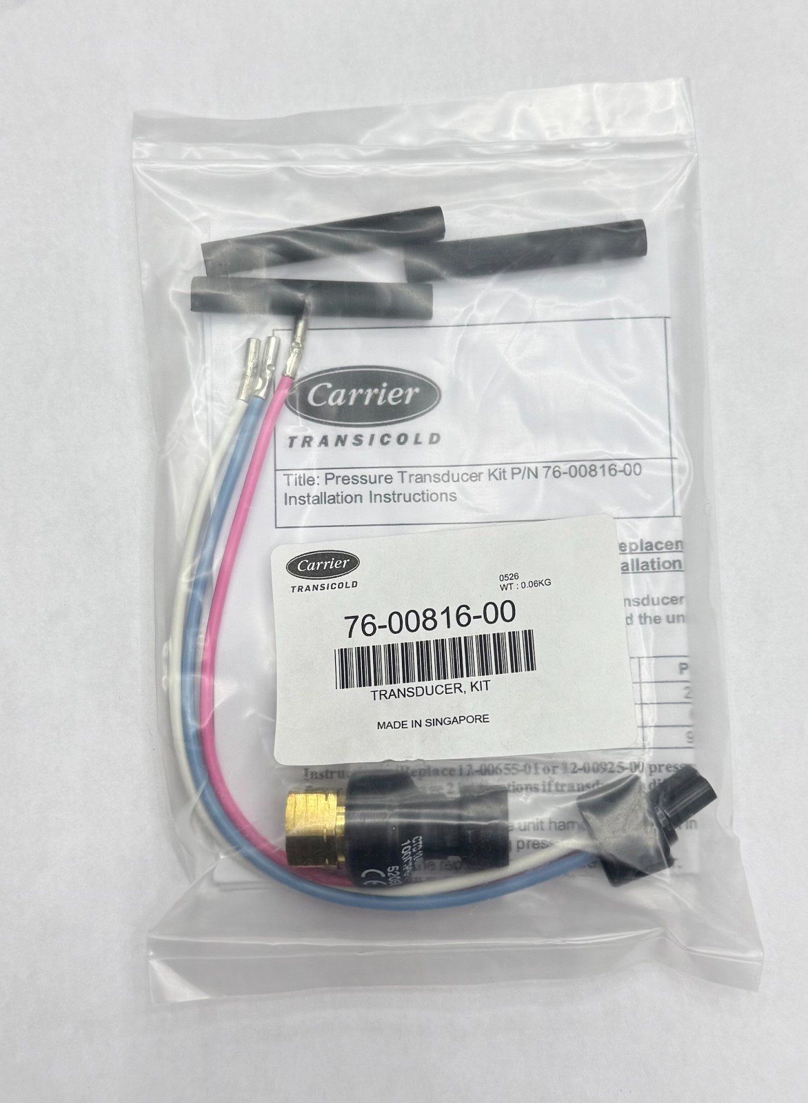 NEW OEM CARRIER TRANSICOLD TRANSDUCER, KIT / 76-00816-00