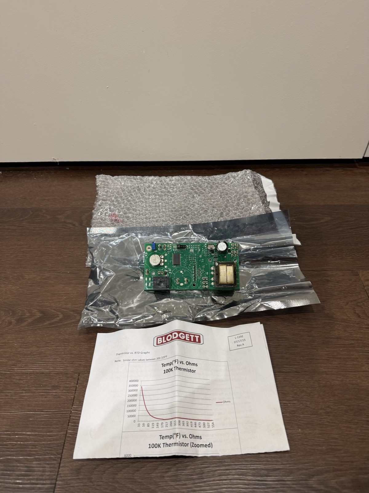 INFINITE CONTROL KIT for Blodgett - Part# 57561 INFINITE CONTROL KIT for Blodgett - Part# 57561