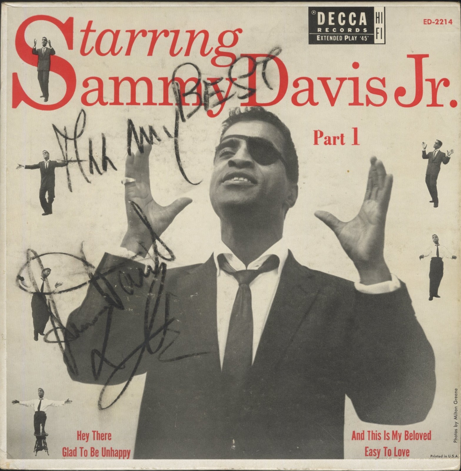 Sammy Davis Jr. ~ Signed Autographed \