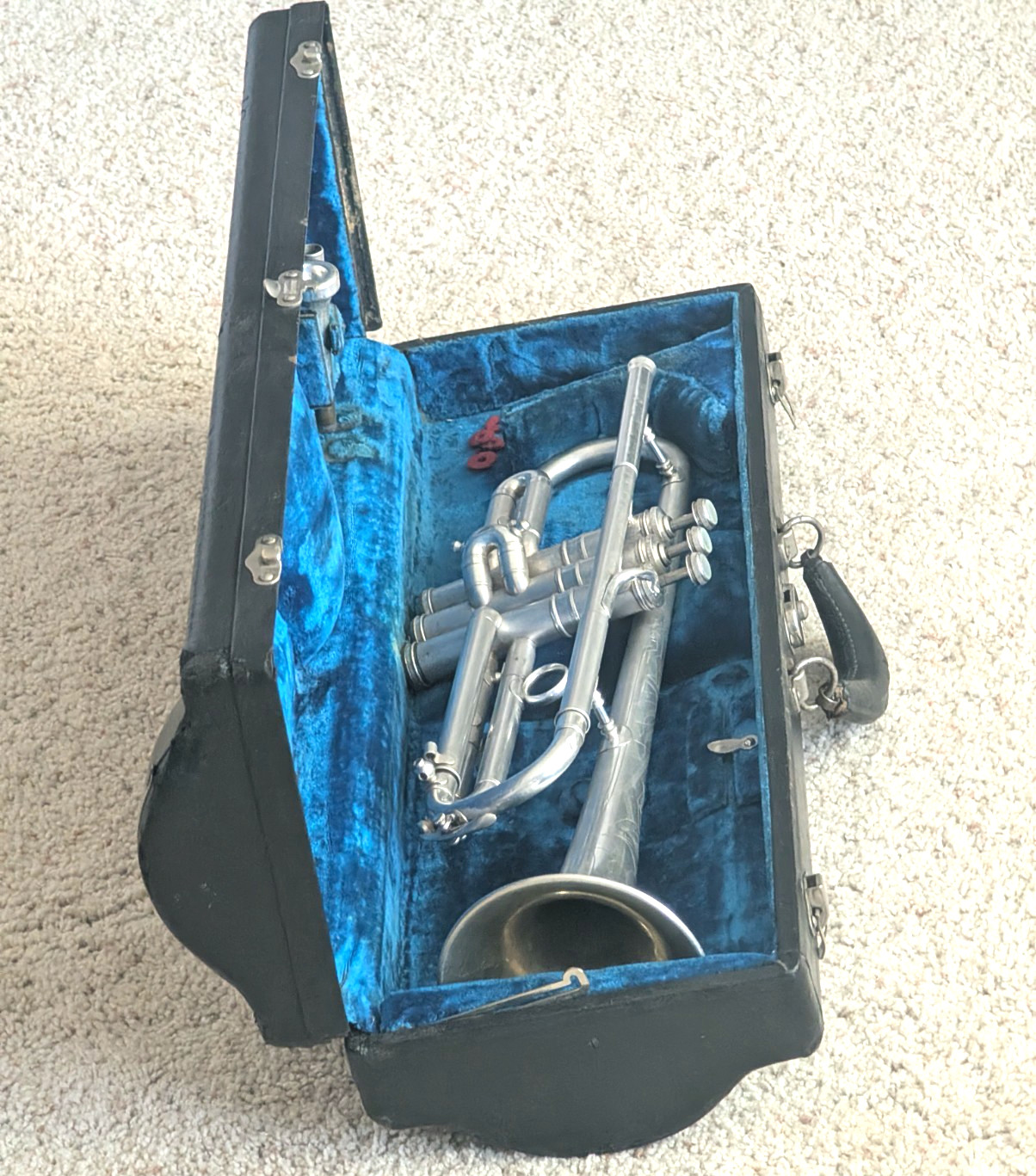 Excellent Vintage Conn Trumpet 1930  (#294746) Original Case, Small Bore