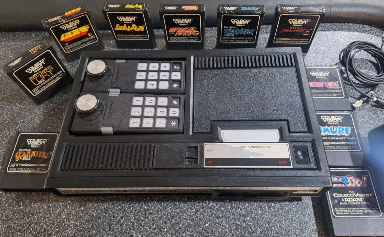 Colecovision Console Bundle Lot With Games Nice Shape TESTED WORKING 