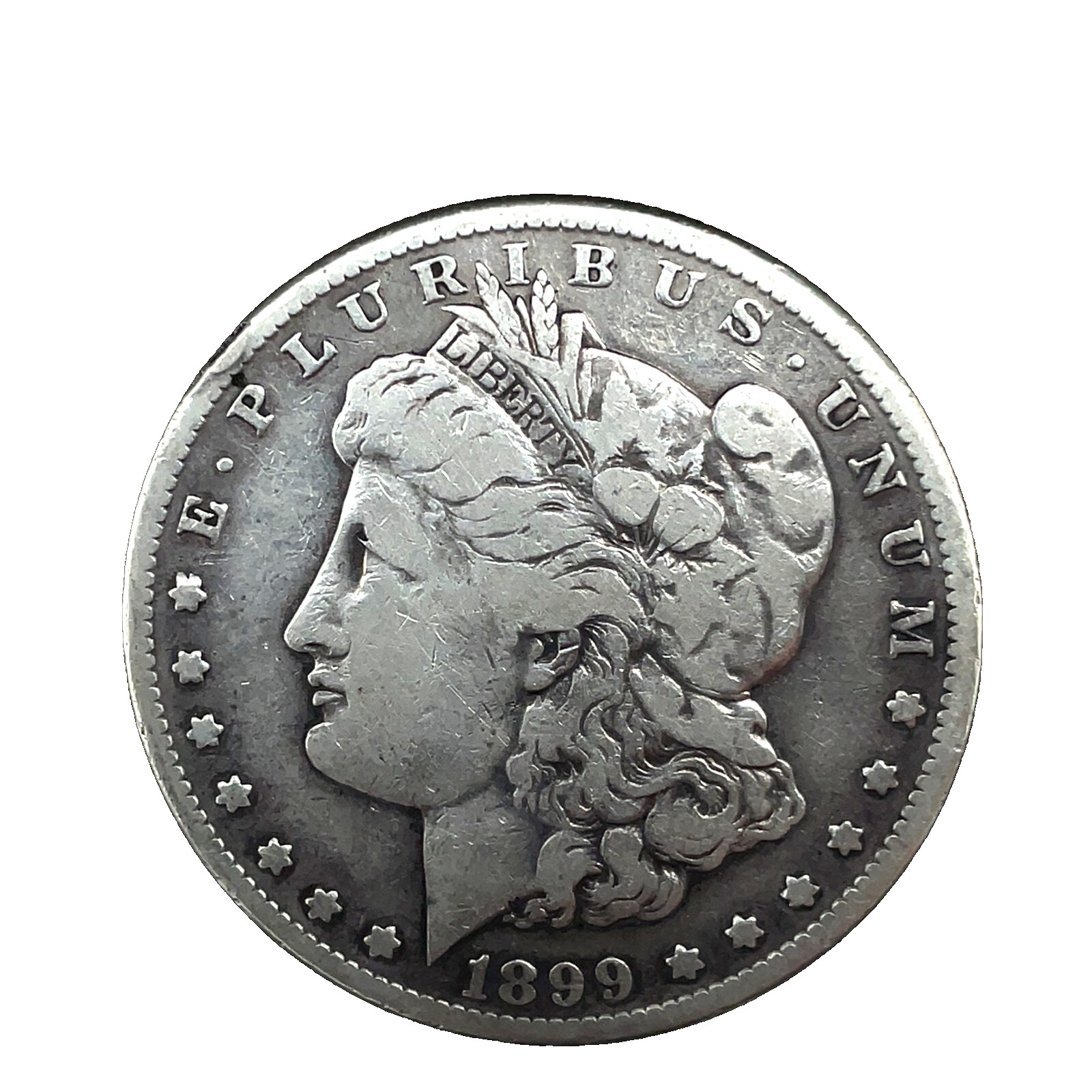 1899-S Morgan Dollar F/VF 90% Silver $1 U.S Coin  #271