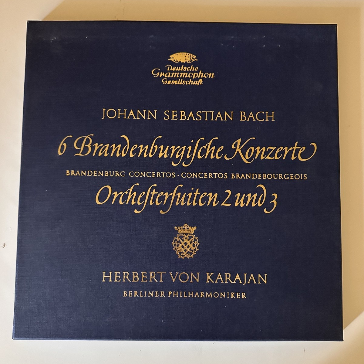 Karajan – Bach 6 Brandenburgische Konzerte, 2 Ouverturen Vinyl Record Box Set NM